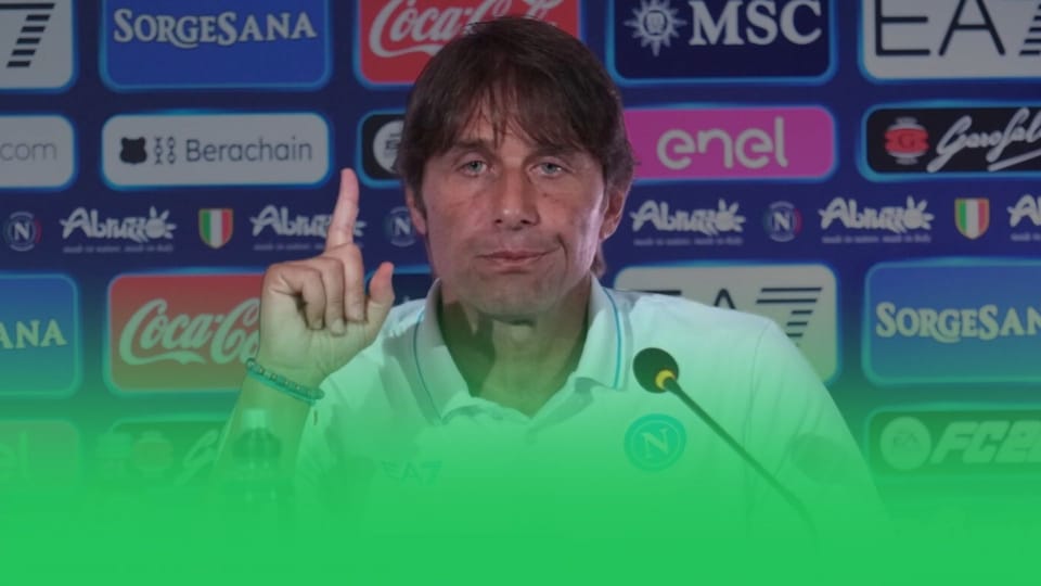 Conte, stile Napoli: “Siamo in ricostruzione. Rosa incompleta, noi rompiscatole. Mercato? Per il futuro”