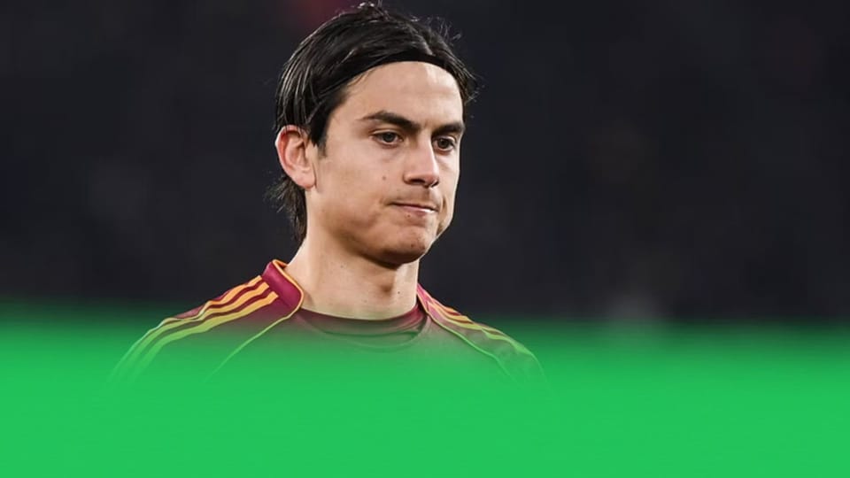 Roma, nuovo stop per Dybala: il ginocchio torna a fare male